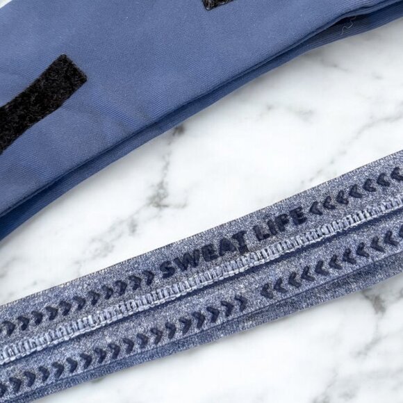 Lululemon Headband Bundle X2 Blue Heather Blue - Picture 7 of 7